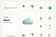 3D Nature Icons, an Emoji Icon by River Visual (Thumbnail 1 of 5)