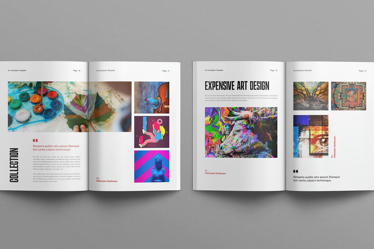 Art Exhibition Template – 20 Pages, a Brochure Template by E-Type