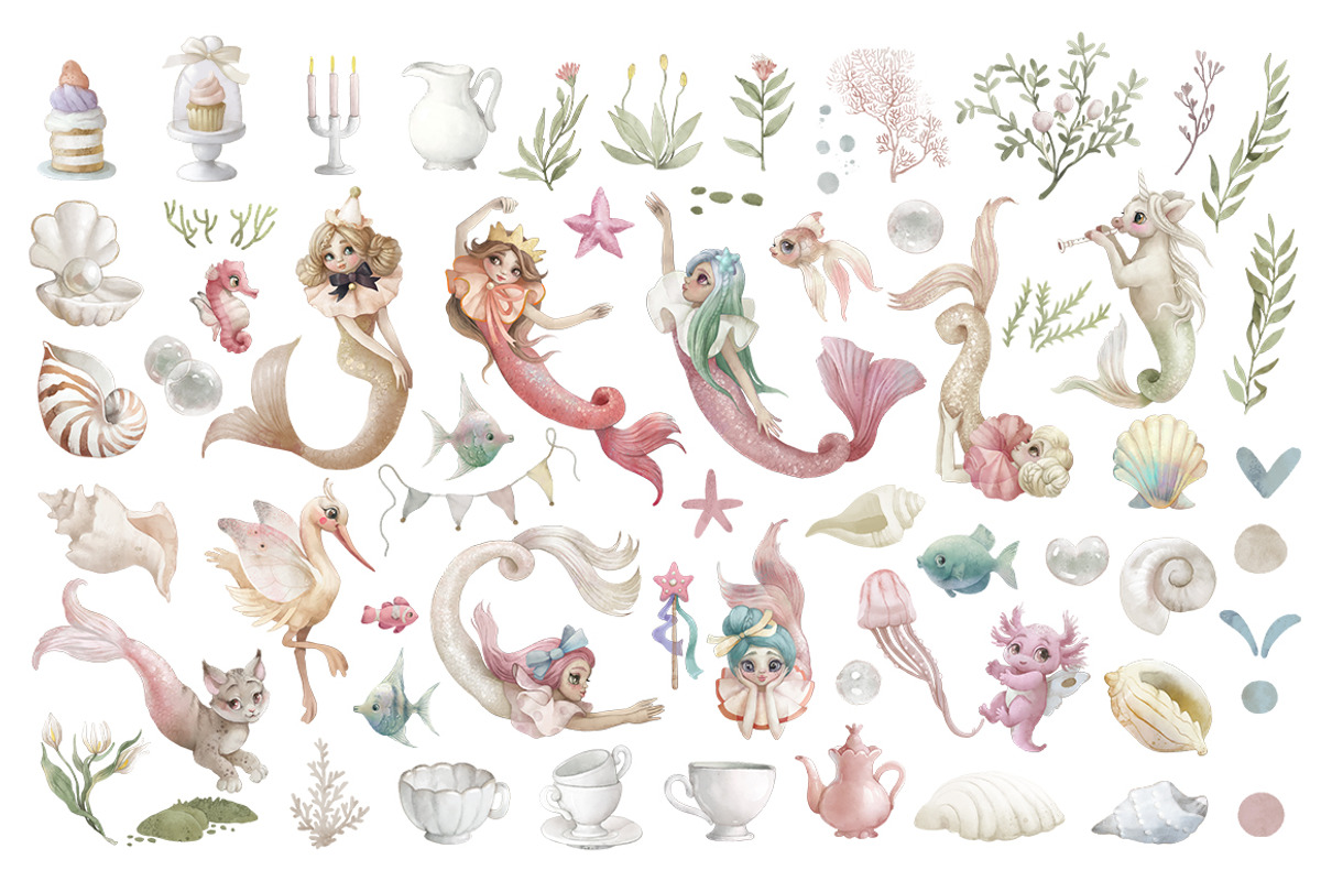 Watercolor Graphics & patterns, a Wallpaper Graphic by TanyaSchuka (Photo 14 of 16)