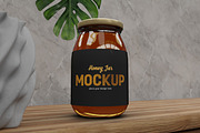 Honey Jar Label Mockup Set, a Cups & Container Mockup by Modern Studio (Thumbnail 5 of 6)