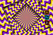 Square frames moving illusion, an Object Illustration by Guten Tag Vector (Thumbnail 2 of 2)