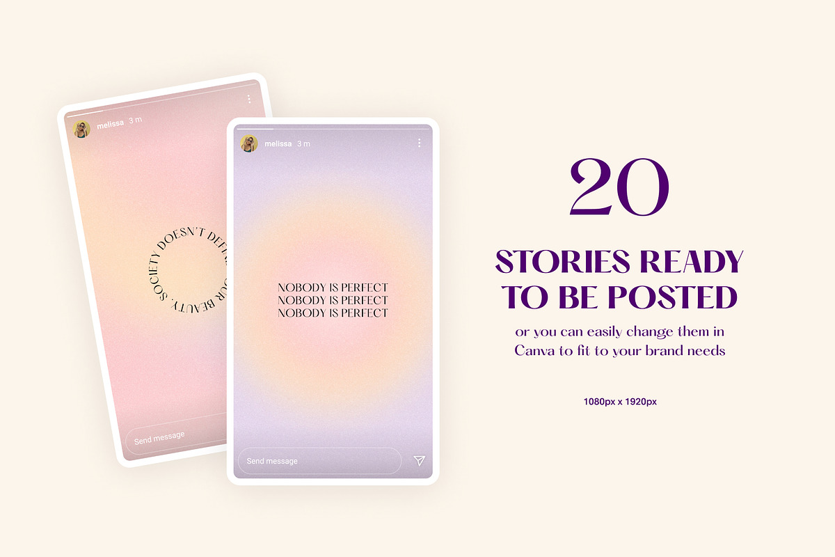 Canva Soft Dreams Instagram Bundle, a Social Media Template by Alice Store (Photo 7 of 9)