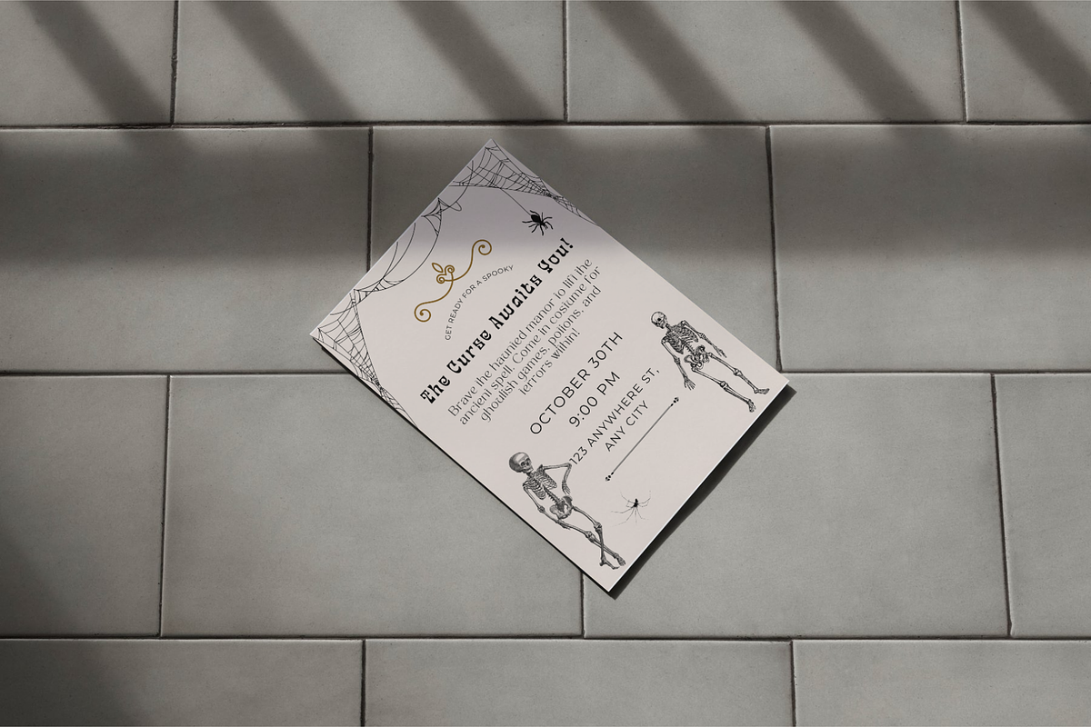Vintage Halloween Party Invitation, an Invitation Template by Modernastic - Canva (Photo 2 of 3)