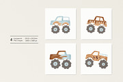 Monster trucks, a Pattern Graphic by Olena Kuznietsova (Thumbnail 3 of 11)