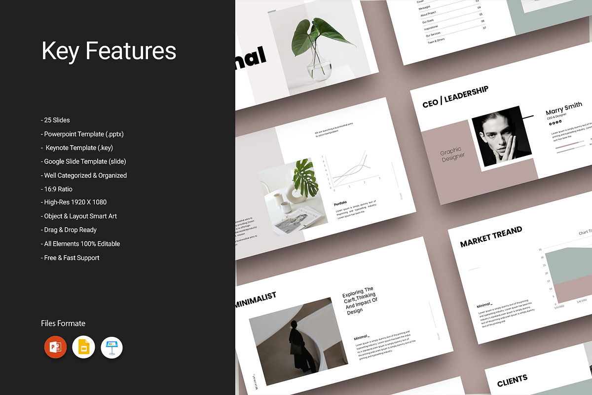 Occen Minimalist Presentation, a Presentation Template by Studio Artisan (Photo 2 of 6)
