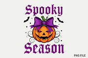 Spooky Season Png, Retro Halloween, an Illustration by Watercolor design (Thumbnail 1 of 3)