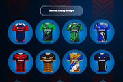 Soccer & Football Uniform Design, a Sport Illustration by samsulpassive (Thumbnail 2 of 4)