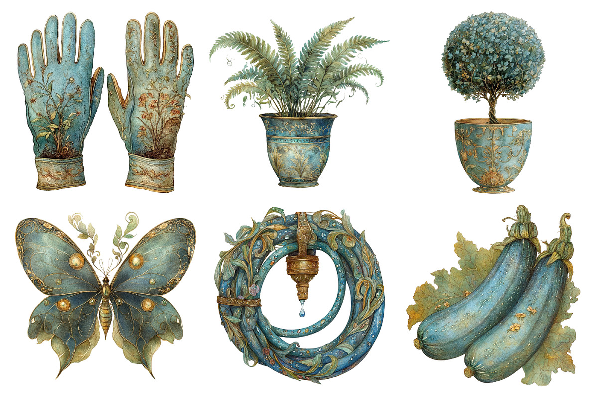 Green Garden Clipart, an Illustration by Daily.Designs (Photo 2 of 5)