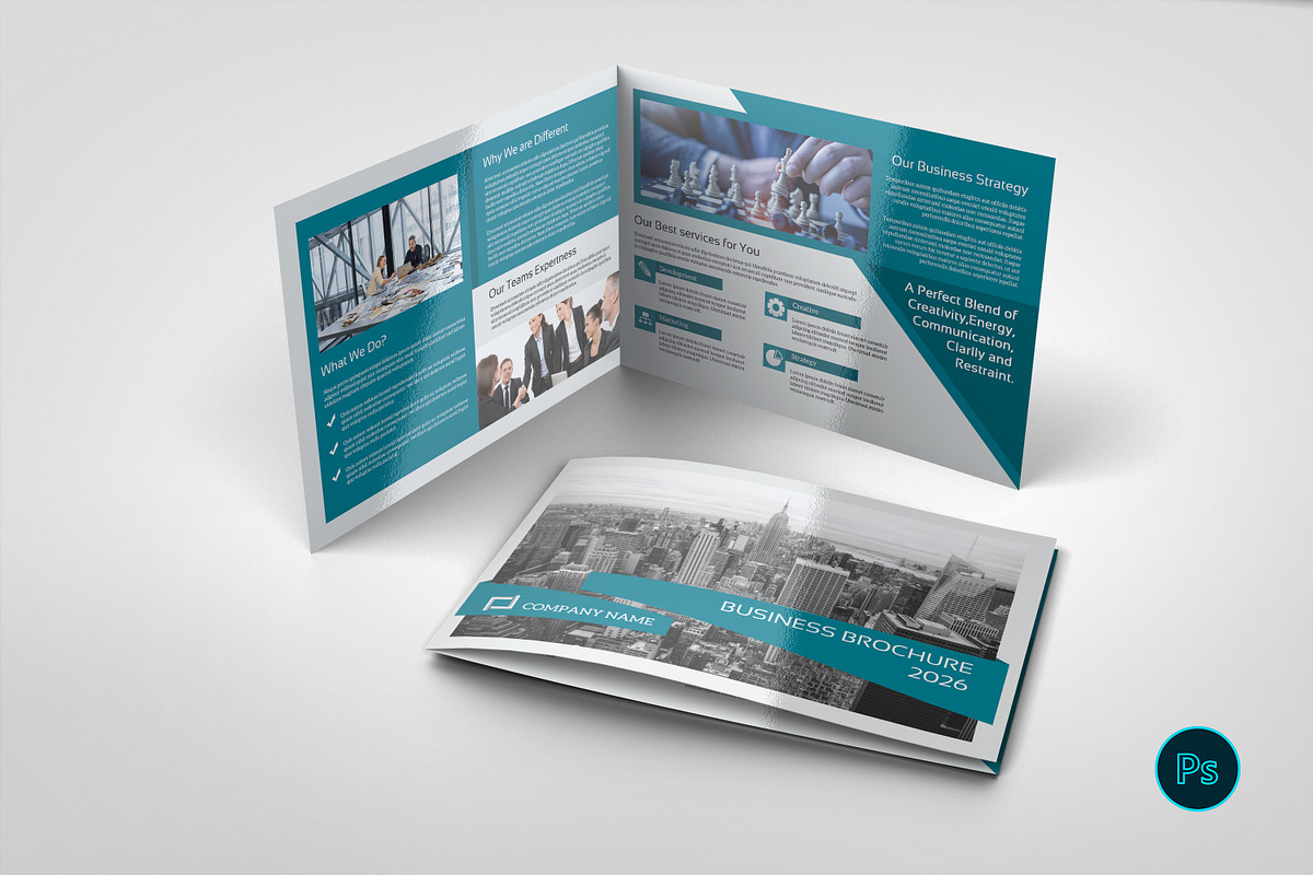 Business Brochure Template, a Brochure Template by retrographix (Photo 1 of 6)