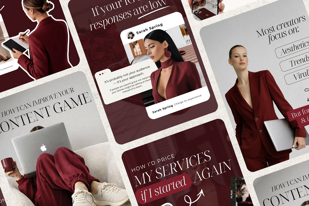 Instagram post templates Business, a Social Media Template by SwitzerShop (Photo 4 of 9)