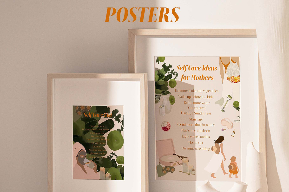 Love yourself Mom collection, a Healthcare Illustration by Natalia Tugova (Photo 3 of 10)