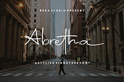 Abretha Elegant Fonts, a Script Font by Beka Studio (Thumbnail 1 of 10)