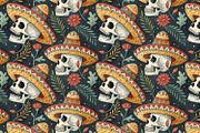Seamless Pattern Day of the Dead, a Pattern Graphic by Designs by Helen Trupak (Thumbnail 10 of 12)
