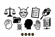 Cybersecurity Icon Vector Set, an Illustration by designvectx (Thumbnail 3 of 3)