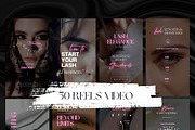 Lashes Instagram Video Reels, a Social Media Template by design4social (Thumbnail 2 of 9)