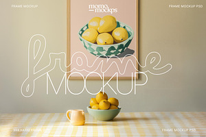 Frame Mockup PSD Interior Kitchen