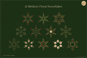 Floral Snowflakes & Christmas Cards