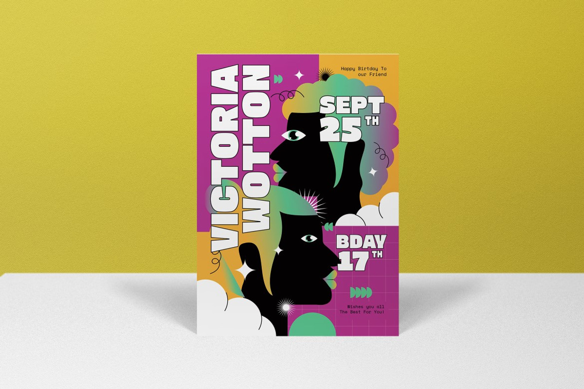 Pink Teen Birthday Invitation, an Invitation Template by graphicook (Photo 3 of 3)