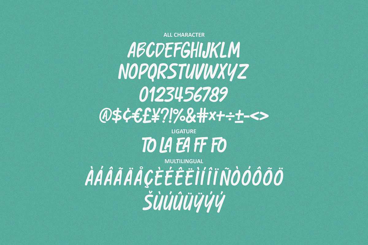 Creafo Elacte Powerful Playful Brush, a Handwritten Font by Maulana Creative (Photo 7 of 7)