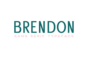 Brendon Sans Serif Typeface