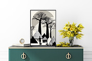 African Ghana Village Wall Art, a Person Illustration by PrintablesByFranklyn (Thumbnail 5 of 6)