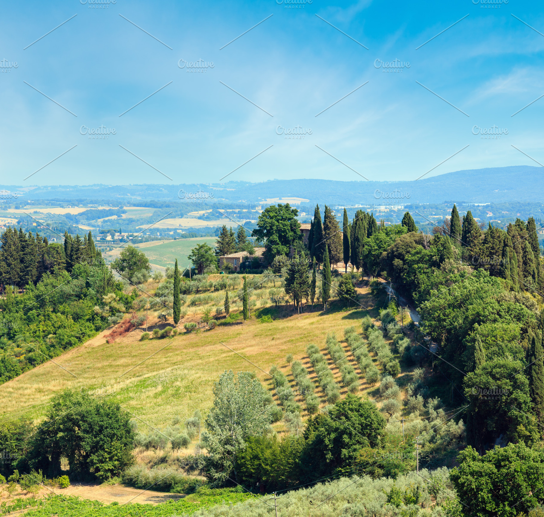 Tuscany countryside, San Gimignano, Italy, a Nature Photo by YuriyB