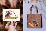 Halloween Watercolor Clipart, a Seasonal Illustration by AnitaPol (Thumbnail 14 of 20)