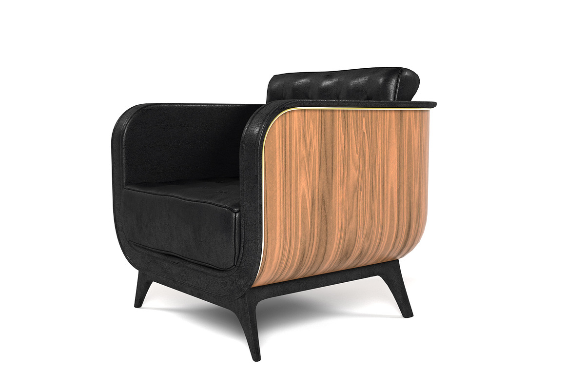 Brando armchair, a Furniture 3D Model by inDahouze (Photo 2 of 10)