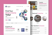 Real Estate Landing Page Layout, an UI Kit Template by CreativeShaper (Thumbnail 1 of 5)