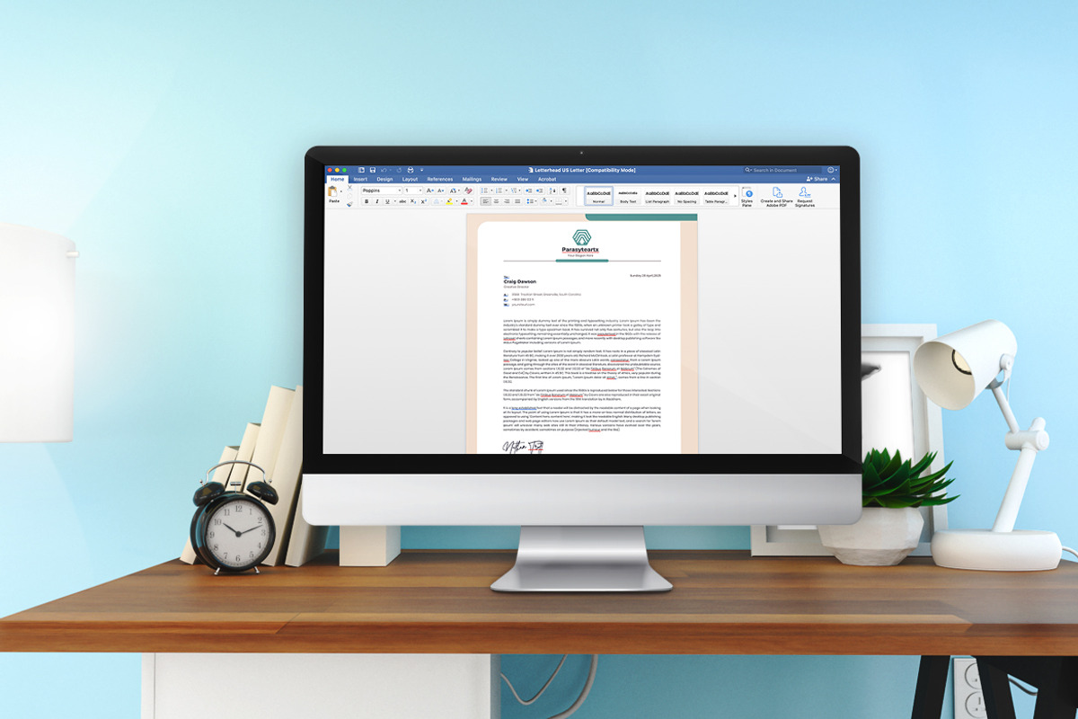 Urban Letterhead Template, a Resume Template by iDoodle Studio (Photo 3 of 4)
