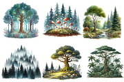 Forest Landscapes PNG Clipart, an Illustration by Designworld (Thumbnail 3 of 6)