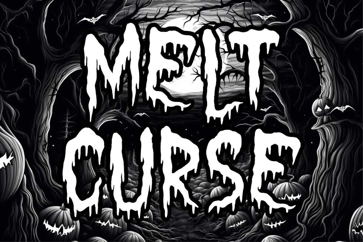 Creepy Melter Horror Font, a Font by PutraCetol Studio (Photo 2 of 5)