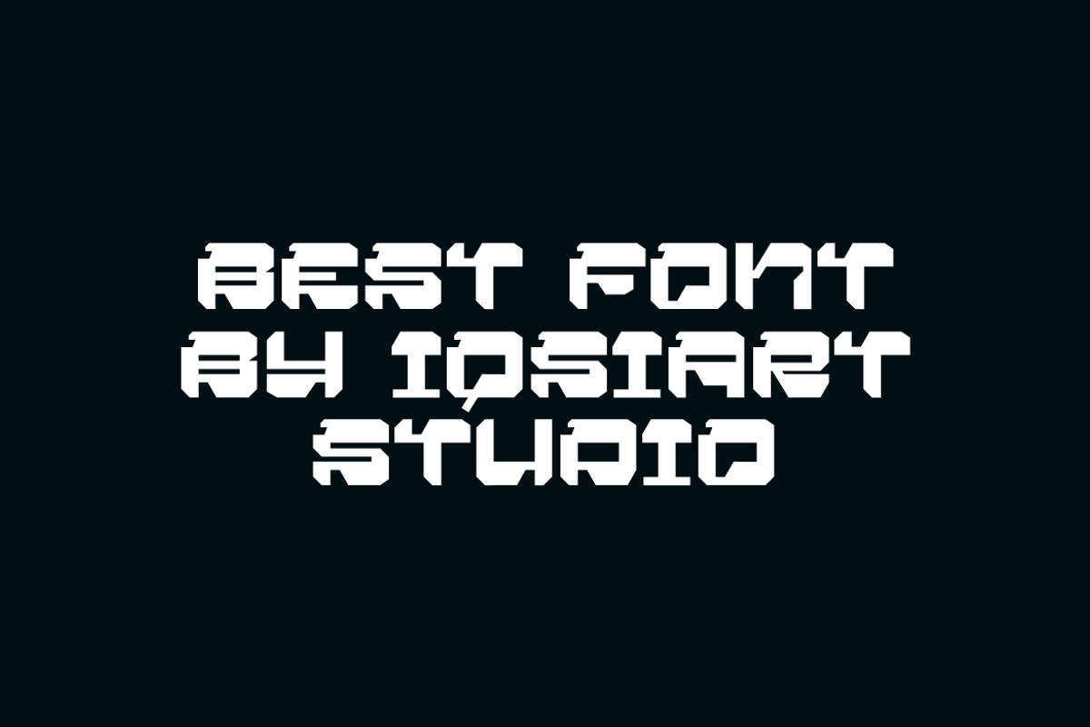 Quick Smart - Futuristic Font, a Sans Serif Font by Iqsiart Studio (Photo 6 of 6)