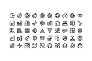 50 Infographic Elements, an Outline Icon by Side Project (Thumbnail 2 of 8)