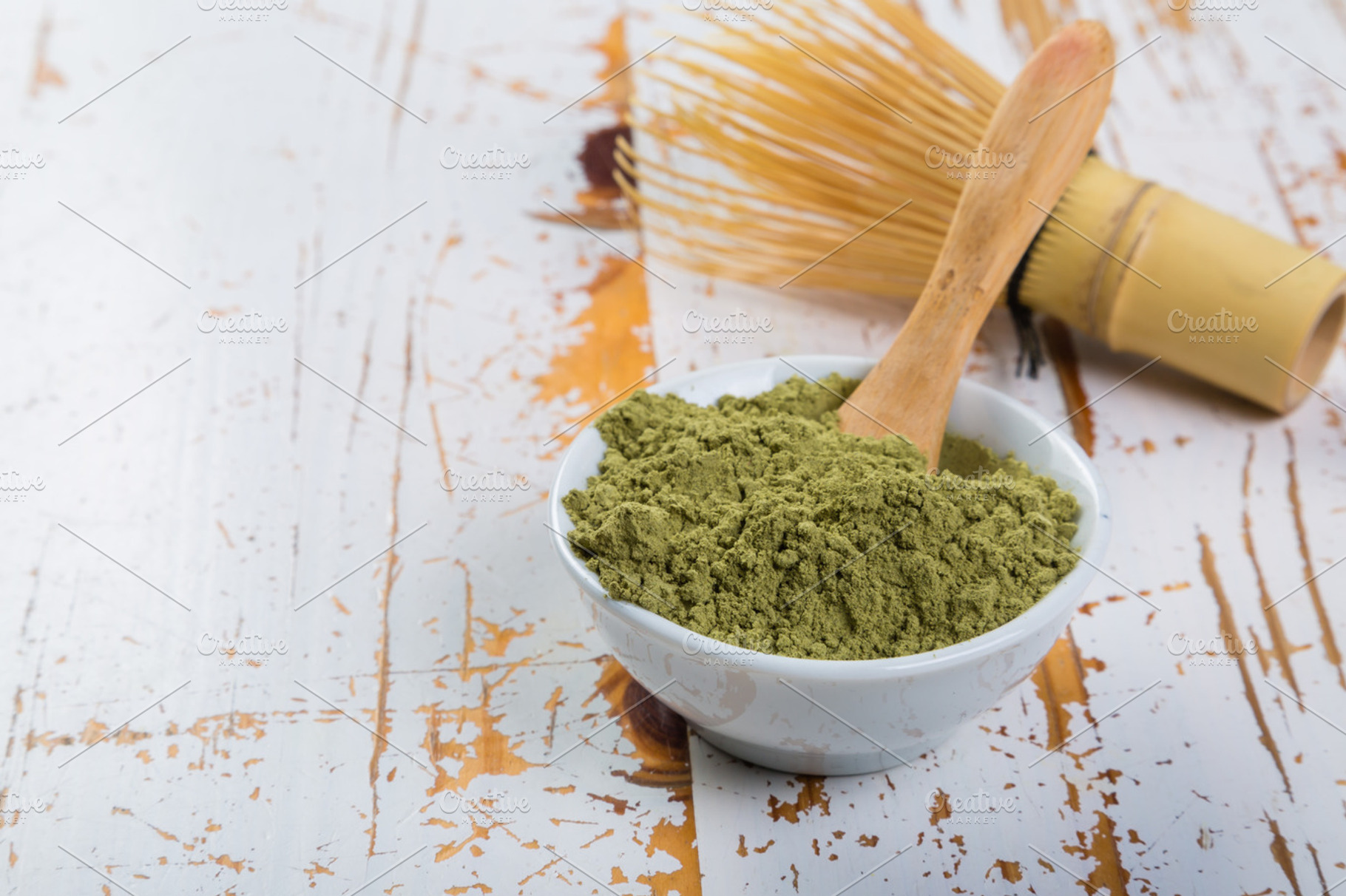 Matcha tea in white bowls stock photo containing matcha and tea, a Food & Drink Photo by NaumenkoOS
