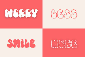 Retro Summer Groovy Font