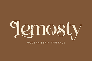 Lemosty Modern Serif Typeface Font