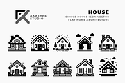 Minimalist House Vector, a Solid Icon by Akatype Studio (Thumbnail 1 of 3)