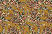 Damask Paisley floral fabric pattern, a Background Graphic by antalogiya (Thumbnail 3 of 4)