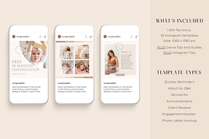 Doula Instagram Template CANVA