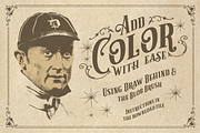 20 Vintage Baseball Elements, an Object Graphic by Chad Alan Steinborn (Thumbnail 4 of 4)