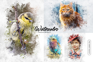 Watercolor Portrait Photo Effects