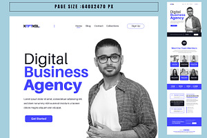 Business Landing Page UI UX Design