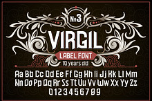 Vintage otf font "Virgil"