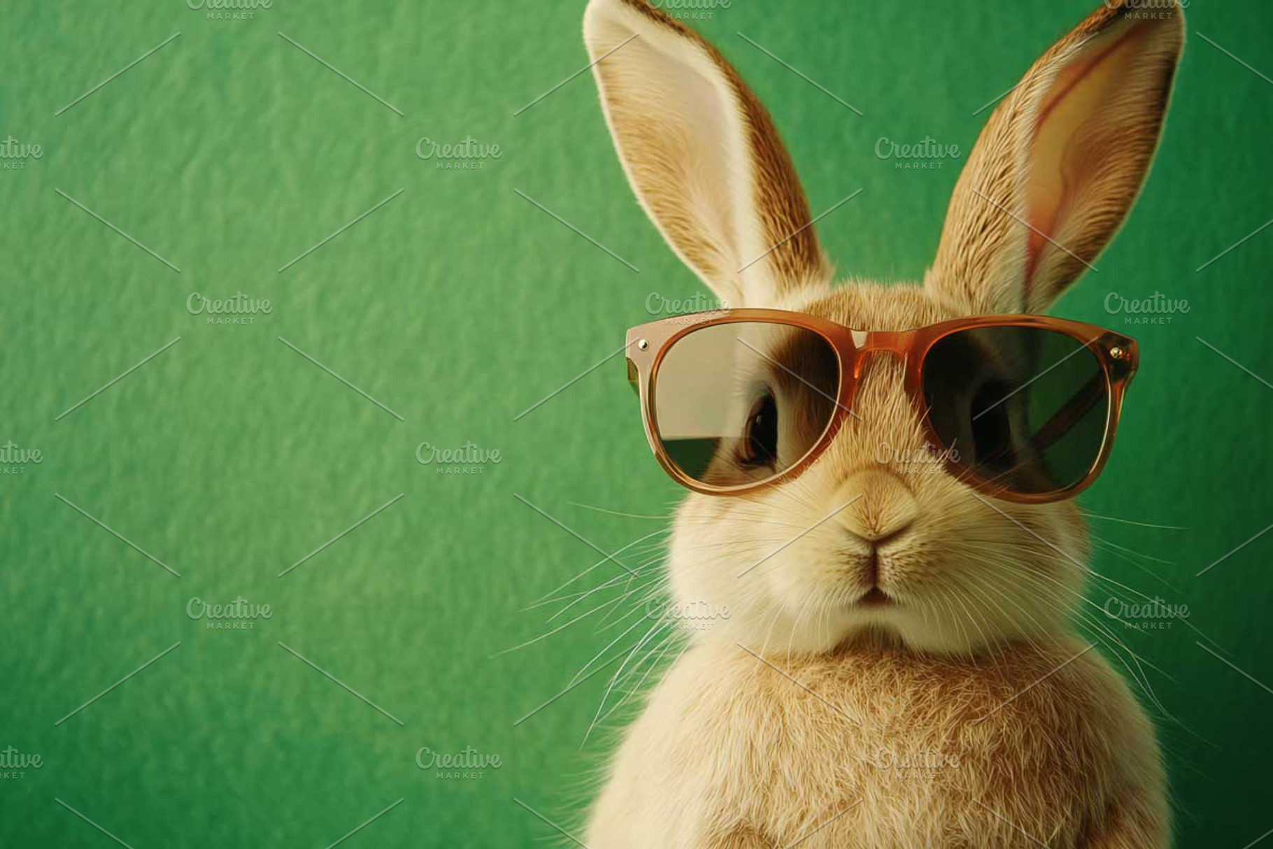 Cool Bunny with Glasses, a Holiday Photo by VetalStock
