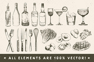 Rustic Menu Elements