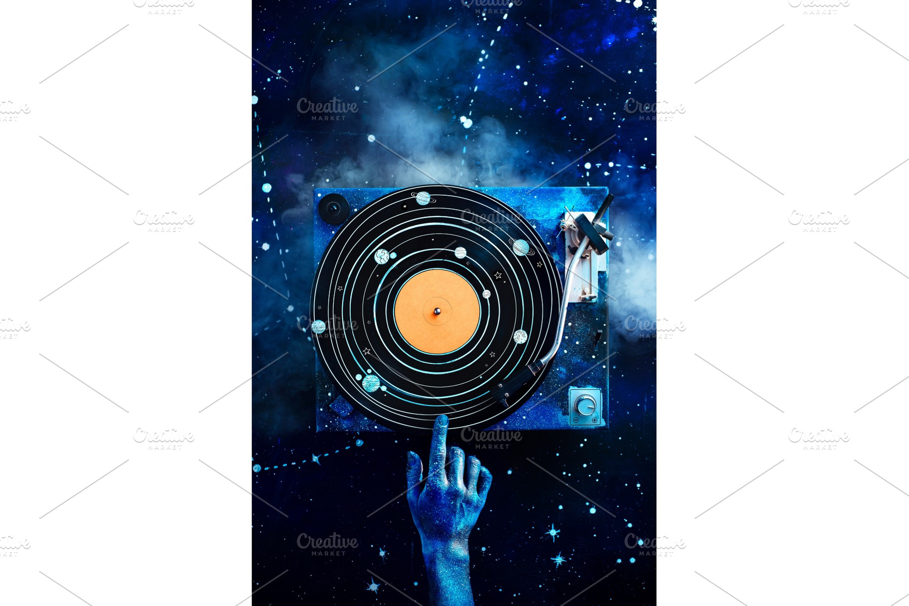 Creative music flat lay, vinyl, a Technology Photo by dinabelenko