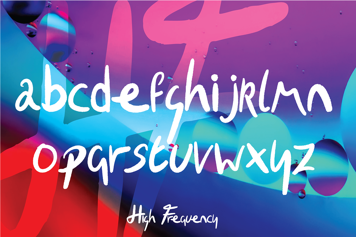 High Frequency hand lettered script, a Script Font by Salty Sweet Creative (Photo 4 of 5)
