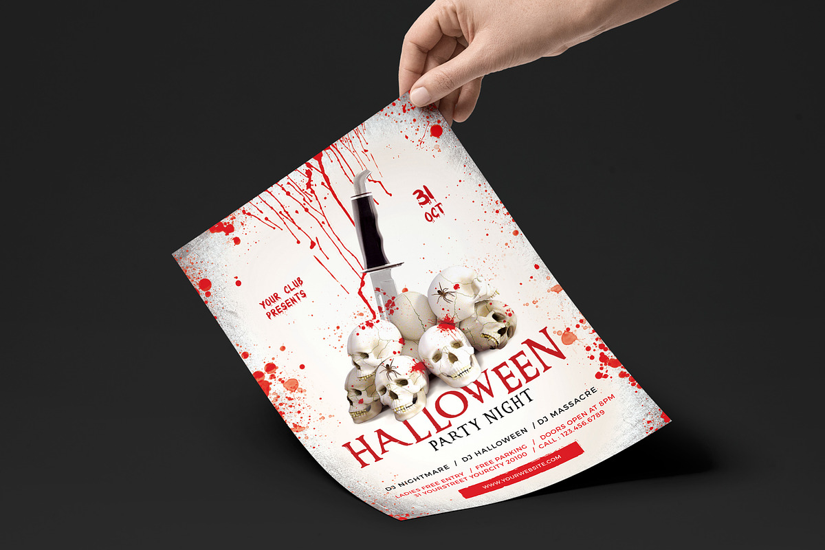 Halloween Flyer, a Flyer Template by Creativestoree (Photo 2 of 3)