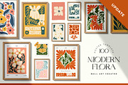 Modern Flora | Wall Art Creator, an Object Graphic by Leleka.Store (Thumbnail 1 of 20)